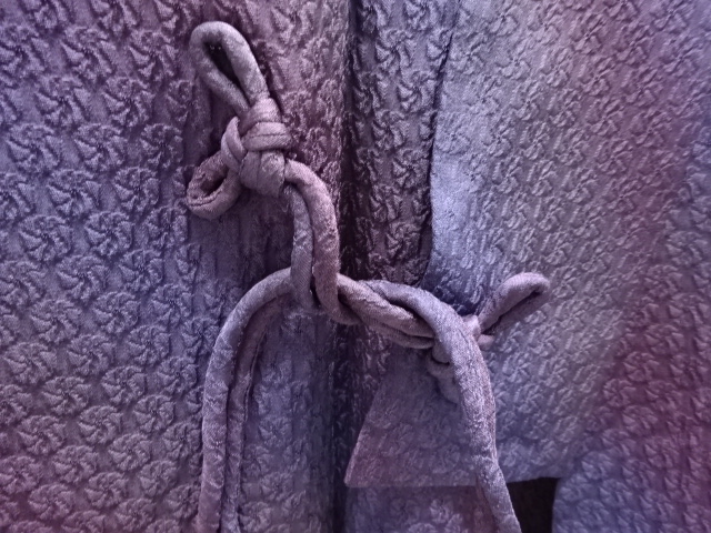  斜め縞模様暈し道中着